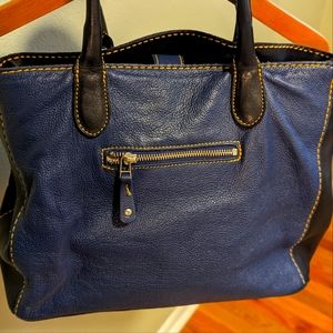 Roots leather handbag